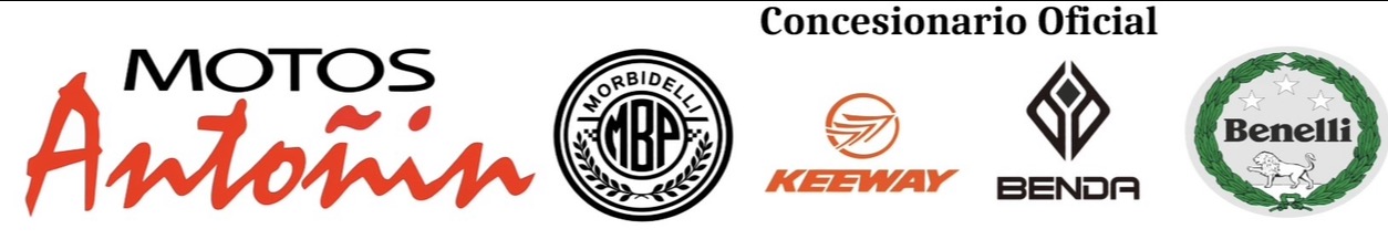 Motos Antoñín · Benelli · Morbidelli · Benda · Keeway